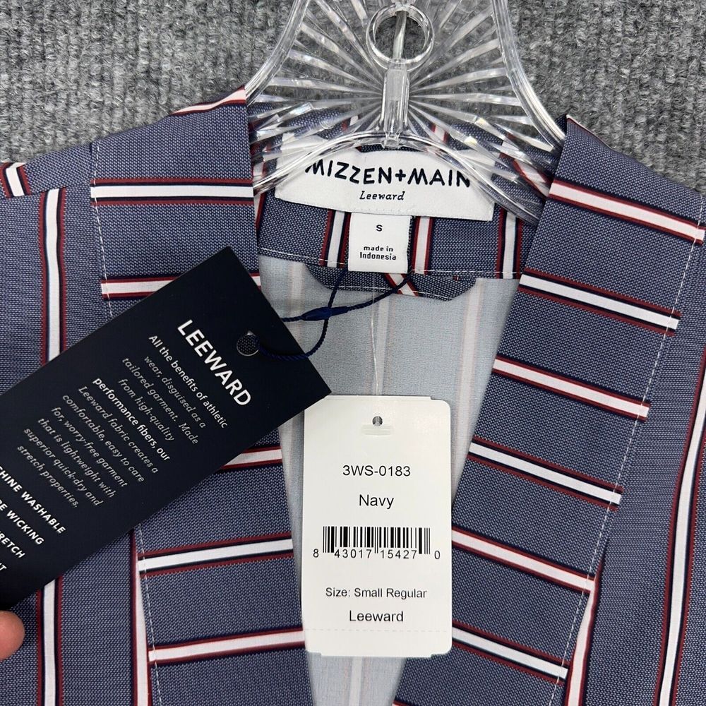 Mizzen Main Shirt Womens S Blue V Neck High-Low Blouse‎ Top Performance Office - Picture 5 of 10